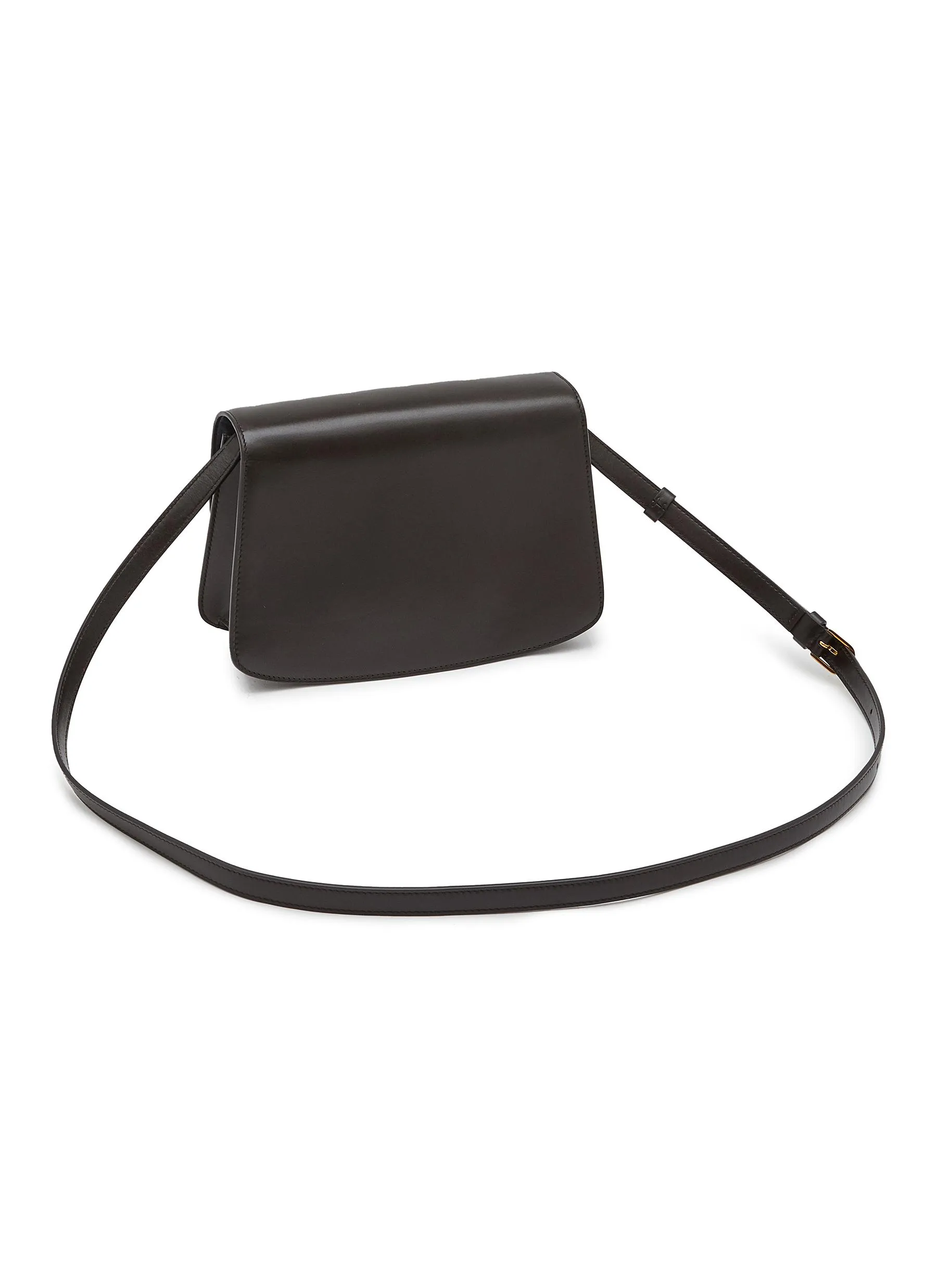 -----------THE ROW ---- ------------BLACK ----Sofia 8.75 Leather Crossbody Bag --