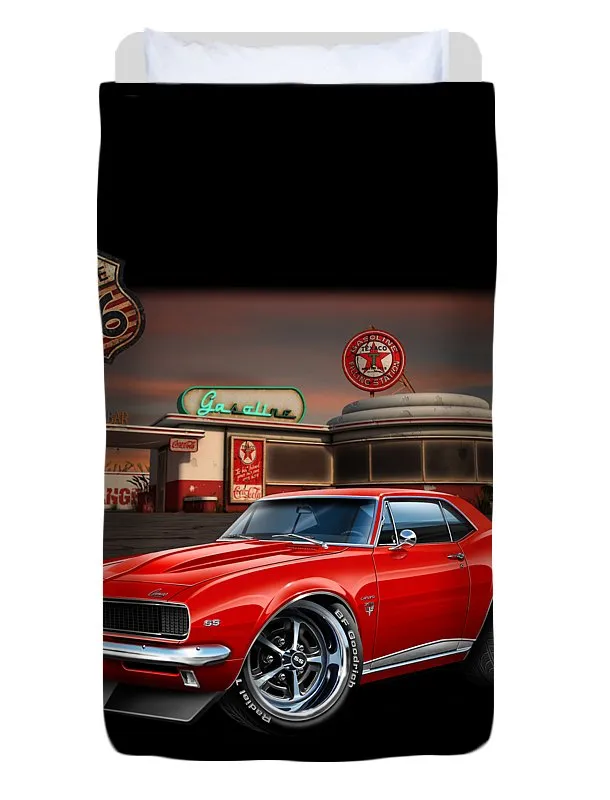 67 Camaro Muscle Car - Duvet Cover