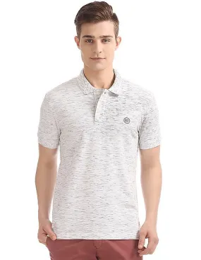 Aeropostale Heathered Pique Polo Shirt