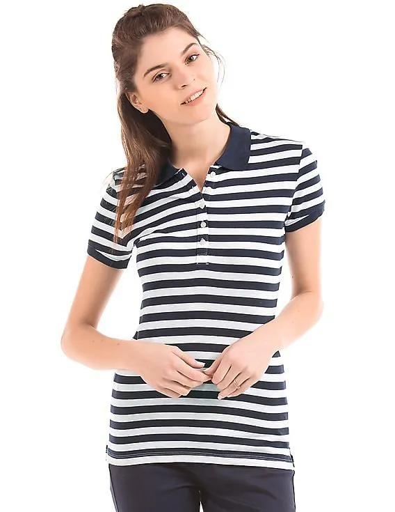 Aeropostale Striped Polo Shirt