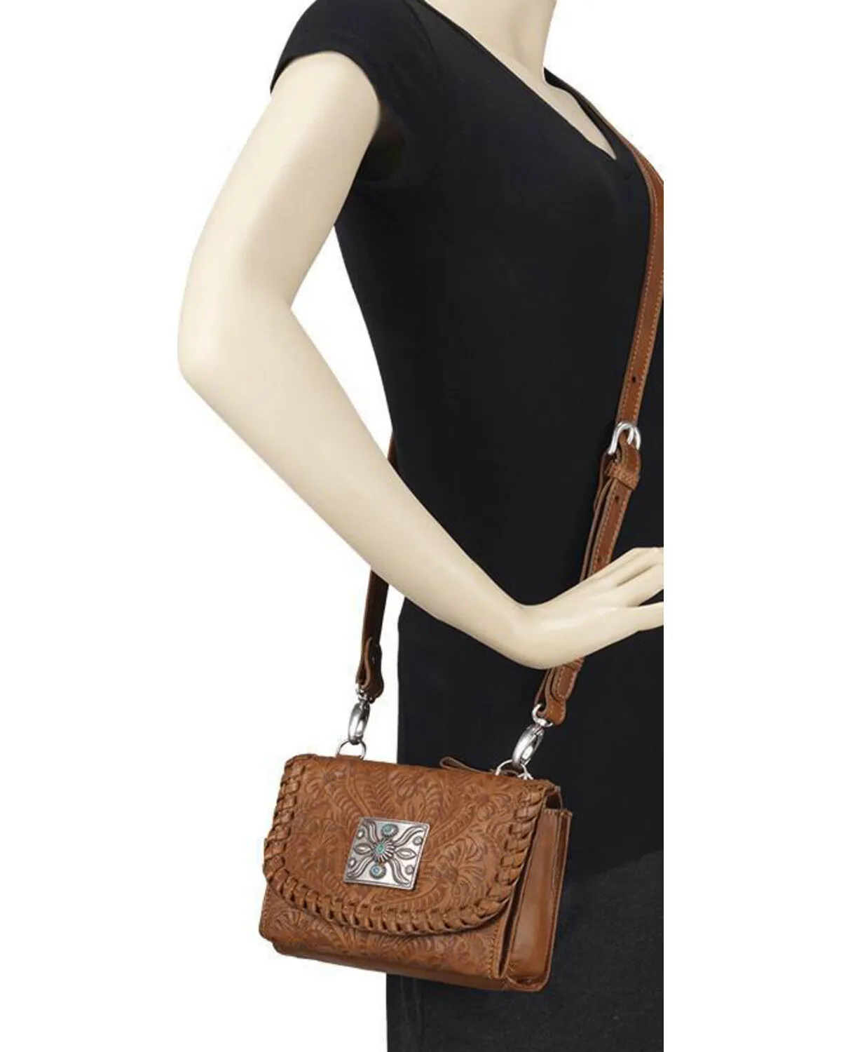 American West Women's Two Step Small Crossbody Bag