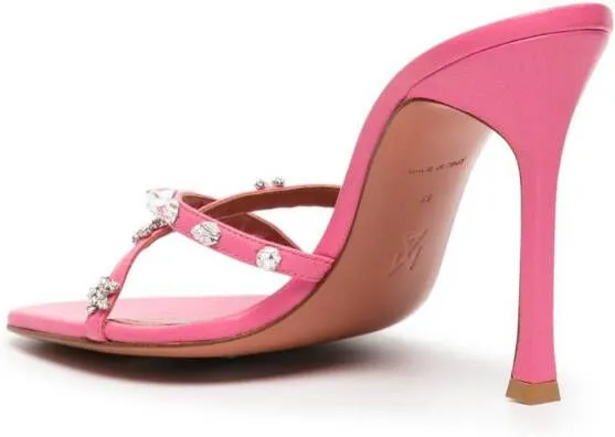 Amina Muaddi Felicia open-toe sandals Pink