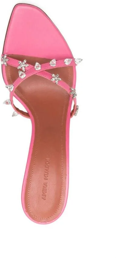 Amina Muaddi Felicia open-toe sandals Pink