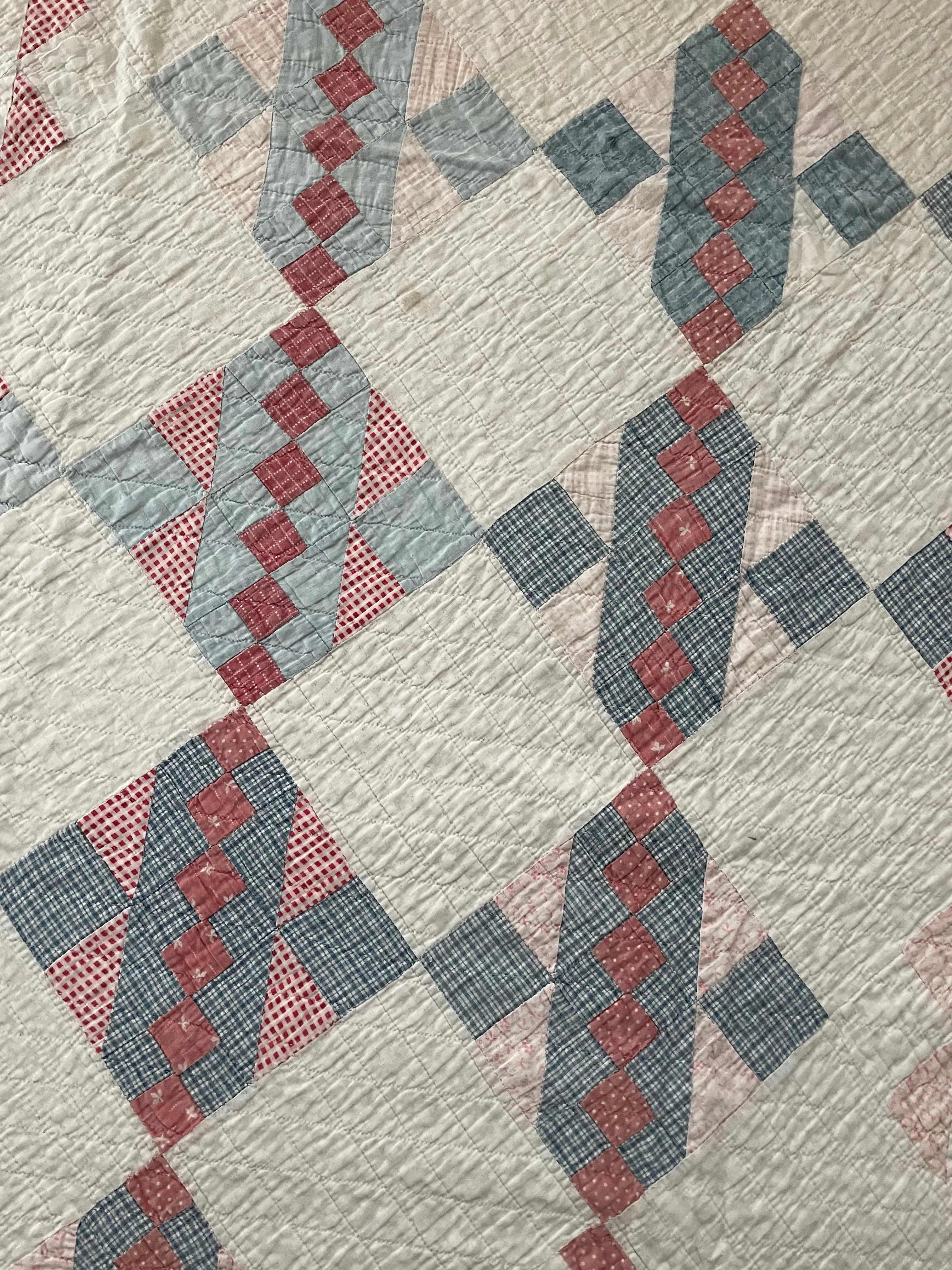 Antique Calico Railroad Quilt