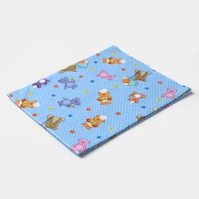 BABY CHANGING SHEET-BLUE