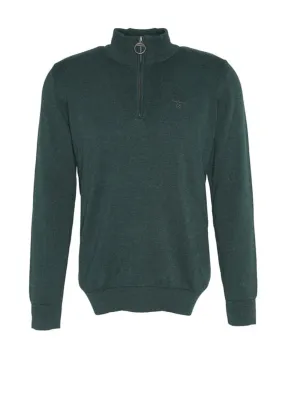 Barbour Men’s Cotton Half Zip Sweater, Seaweed