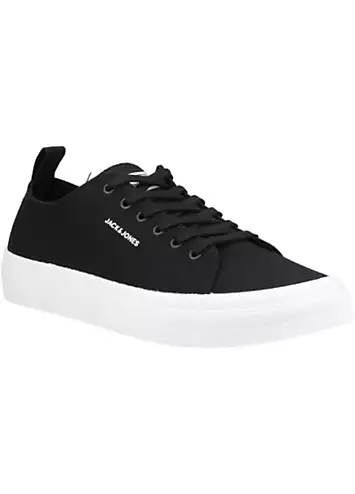 Black Bayswater Canvas Trainers by Jack & Jones | Look Again