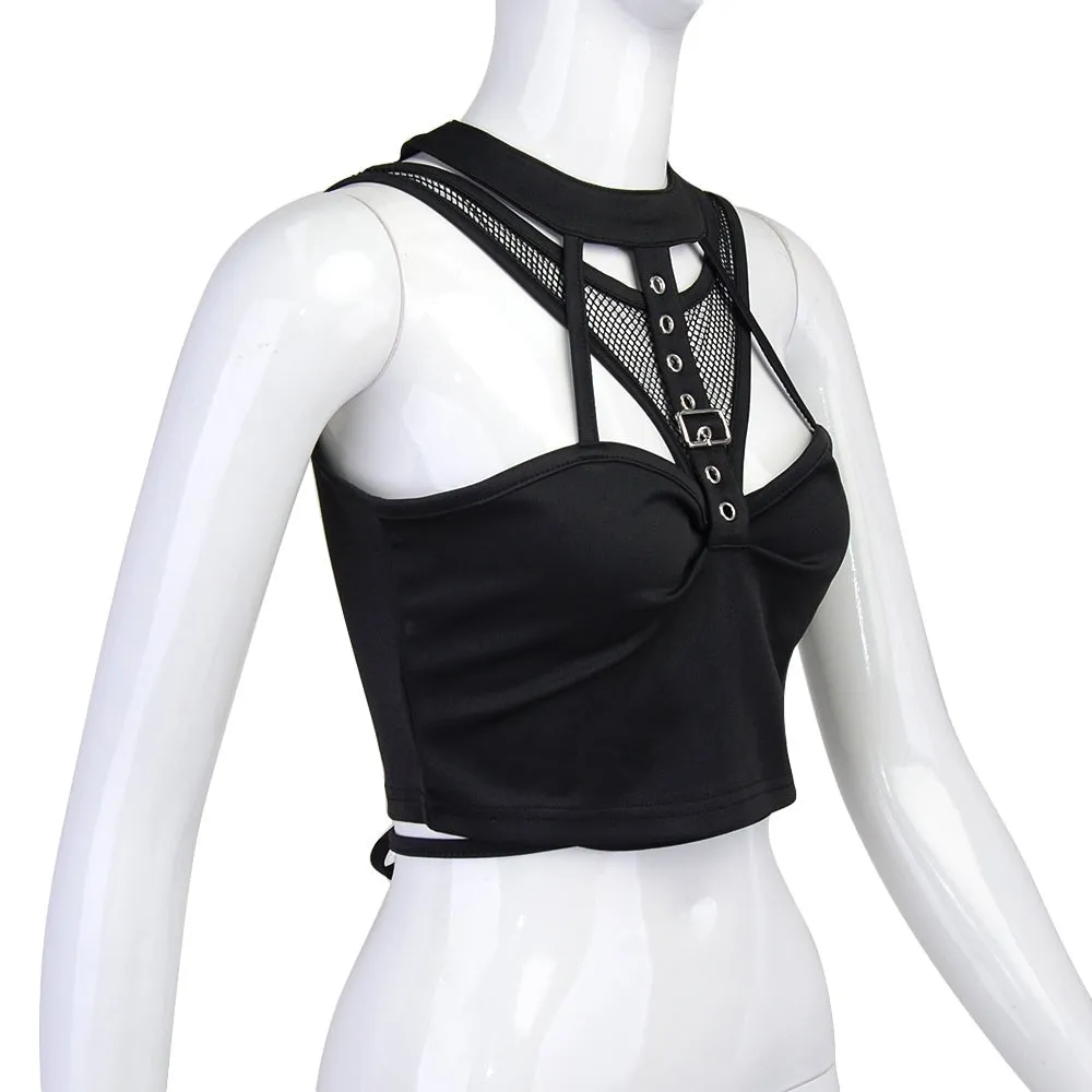 Black Techwear Tank Top