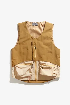 Blacksmith - Crinkle Nylon Vest - Coffee