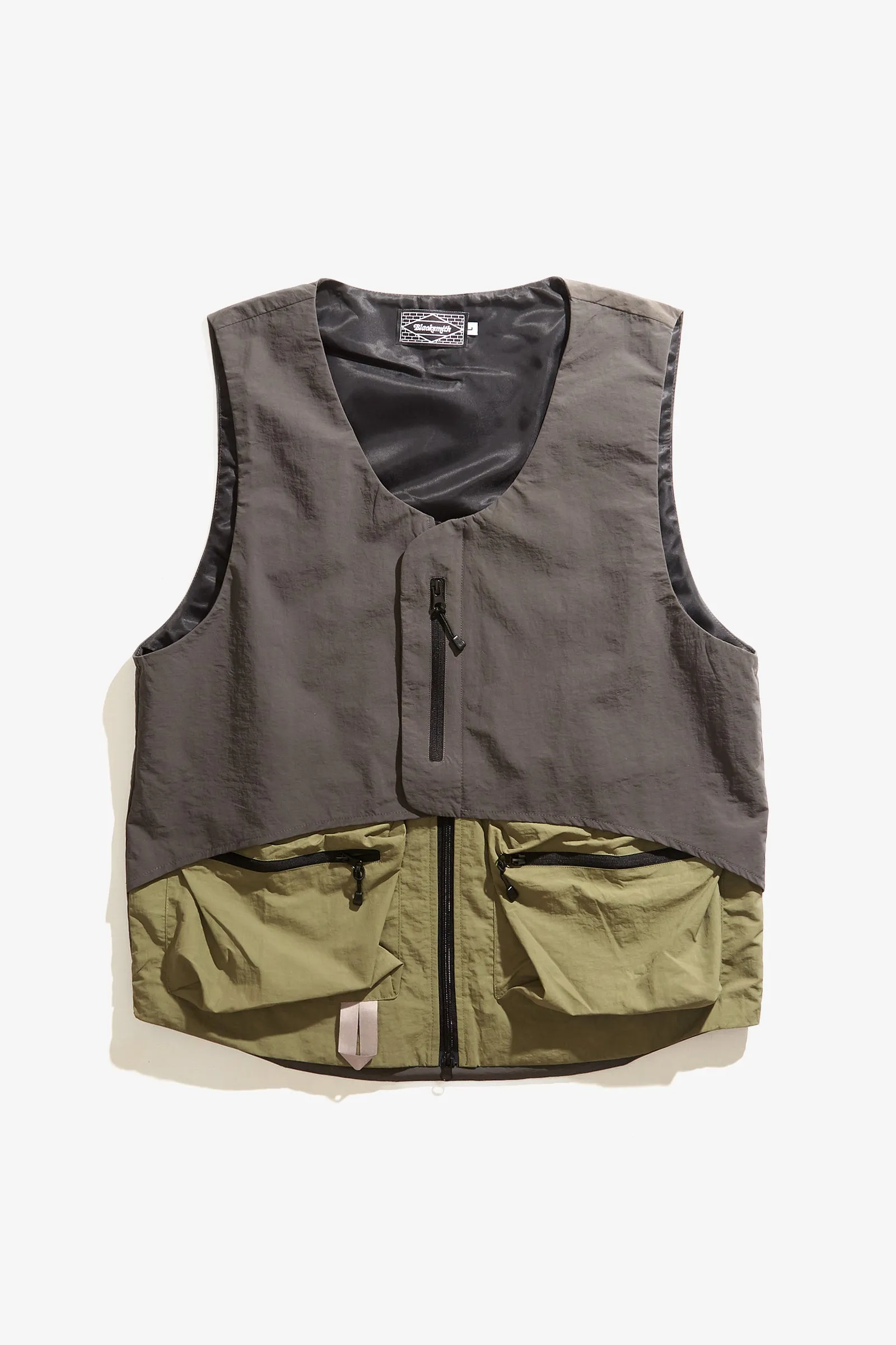 Blacksmith - Crinkle Nylon Vest - Jungle