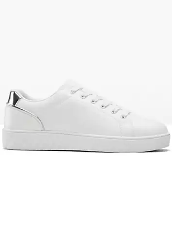 bonprix Metallic Trim Trainers | Grattan