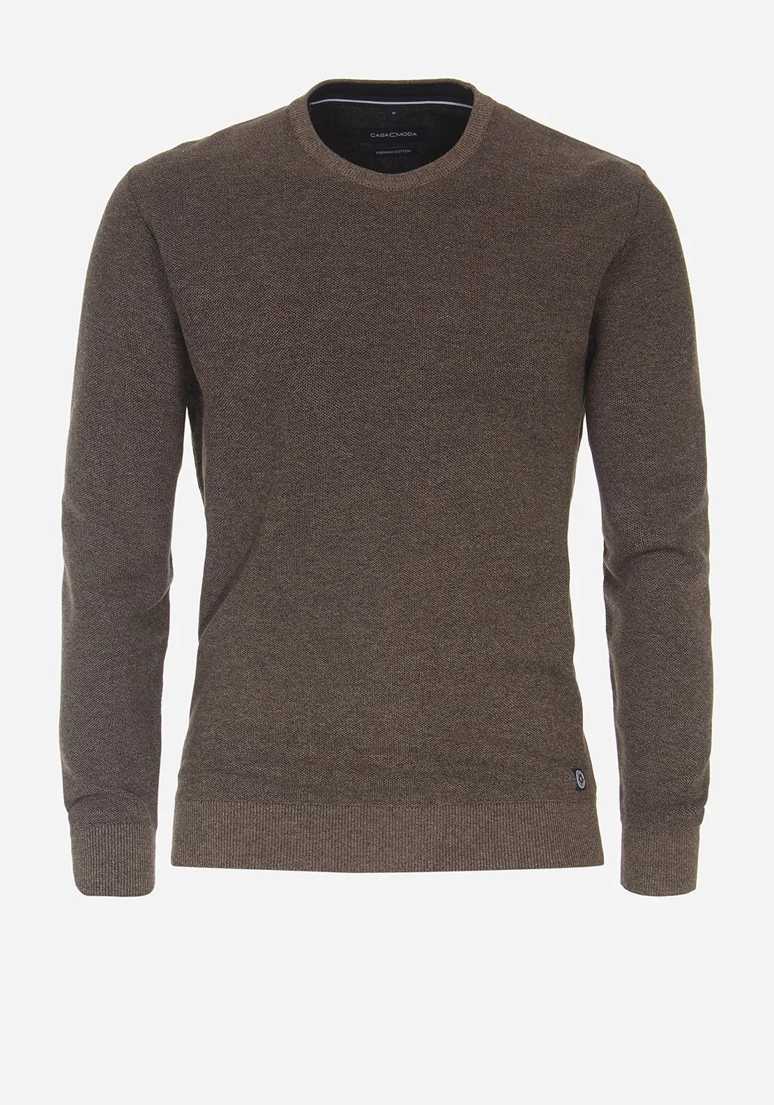 Casa Moda Birdeye Crew Neck Sweater, Brown