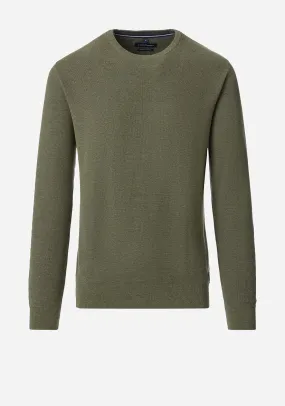 Casa Moda Birdeye Crew Neck Sweater, Green