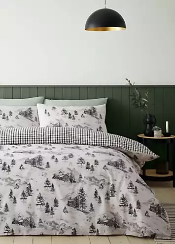 Catherine Lansfield Alpine Village Brushed Cotton Duvet Cover Set | Kaleidoscope