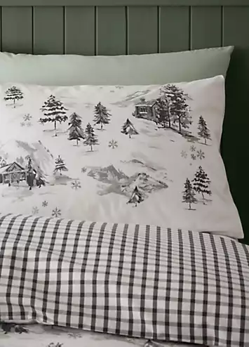 Catherine Lansfield Alpine Village Brushed Cotton Duvet Cover Set | Kaleidoscope