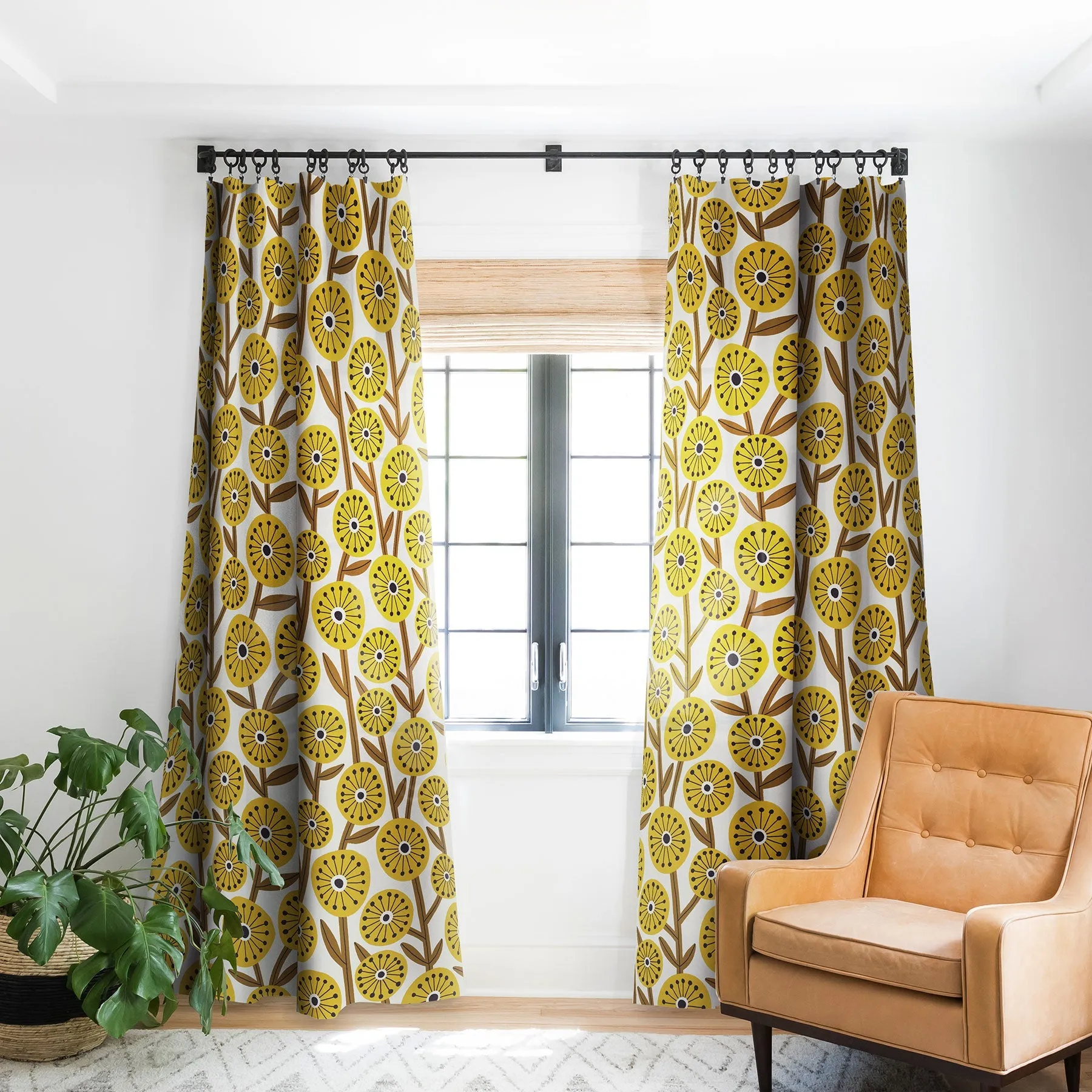 Century Garden Blackout Window Curtains (DS) DD