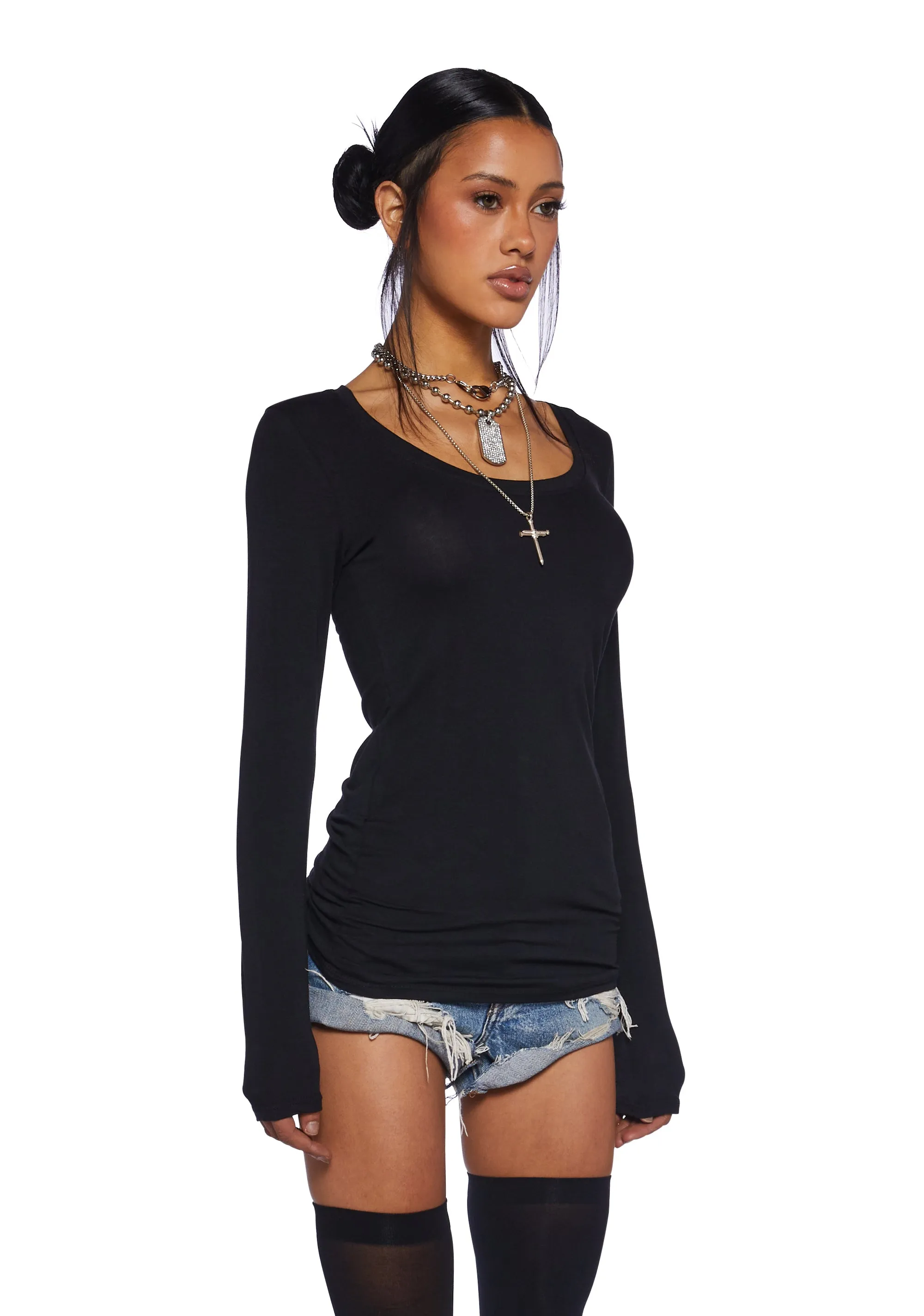 Chain Halter Tank Top-