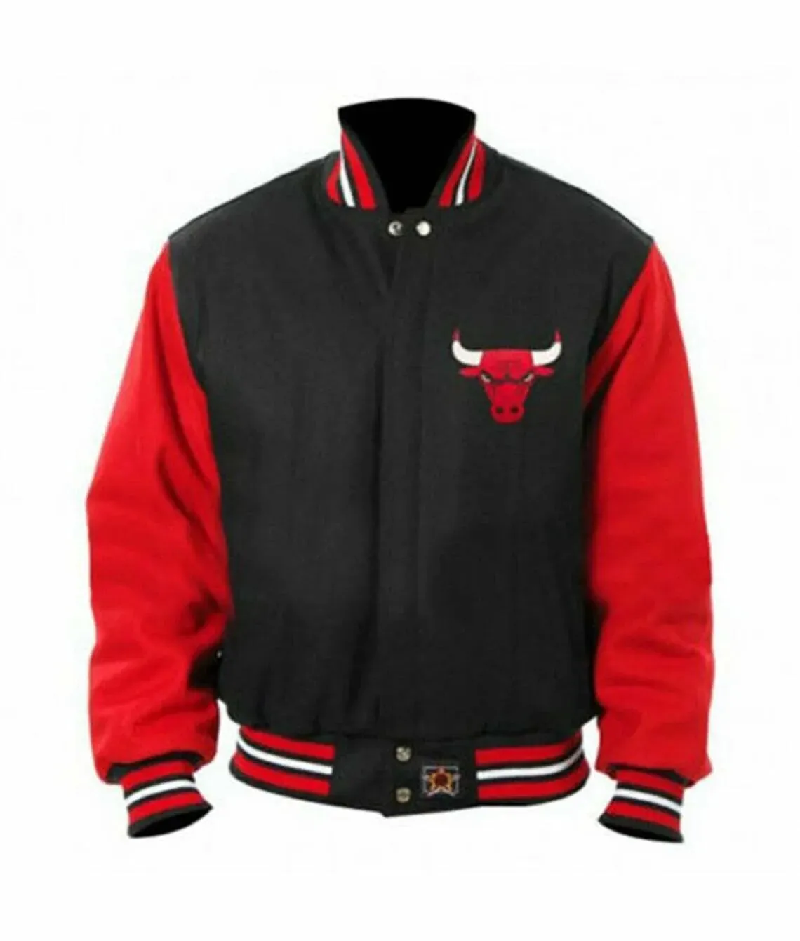 Chicago Bulls Letterman Bomber Varsity Wool Jacket