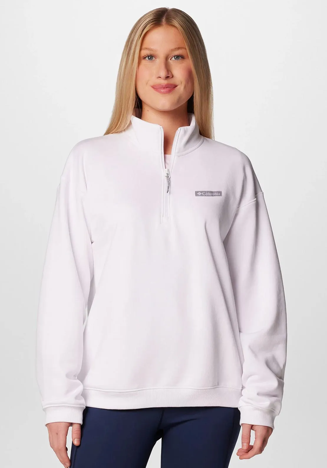 Columbia Womens Meridian Creek Half Zip Sweater, White