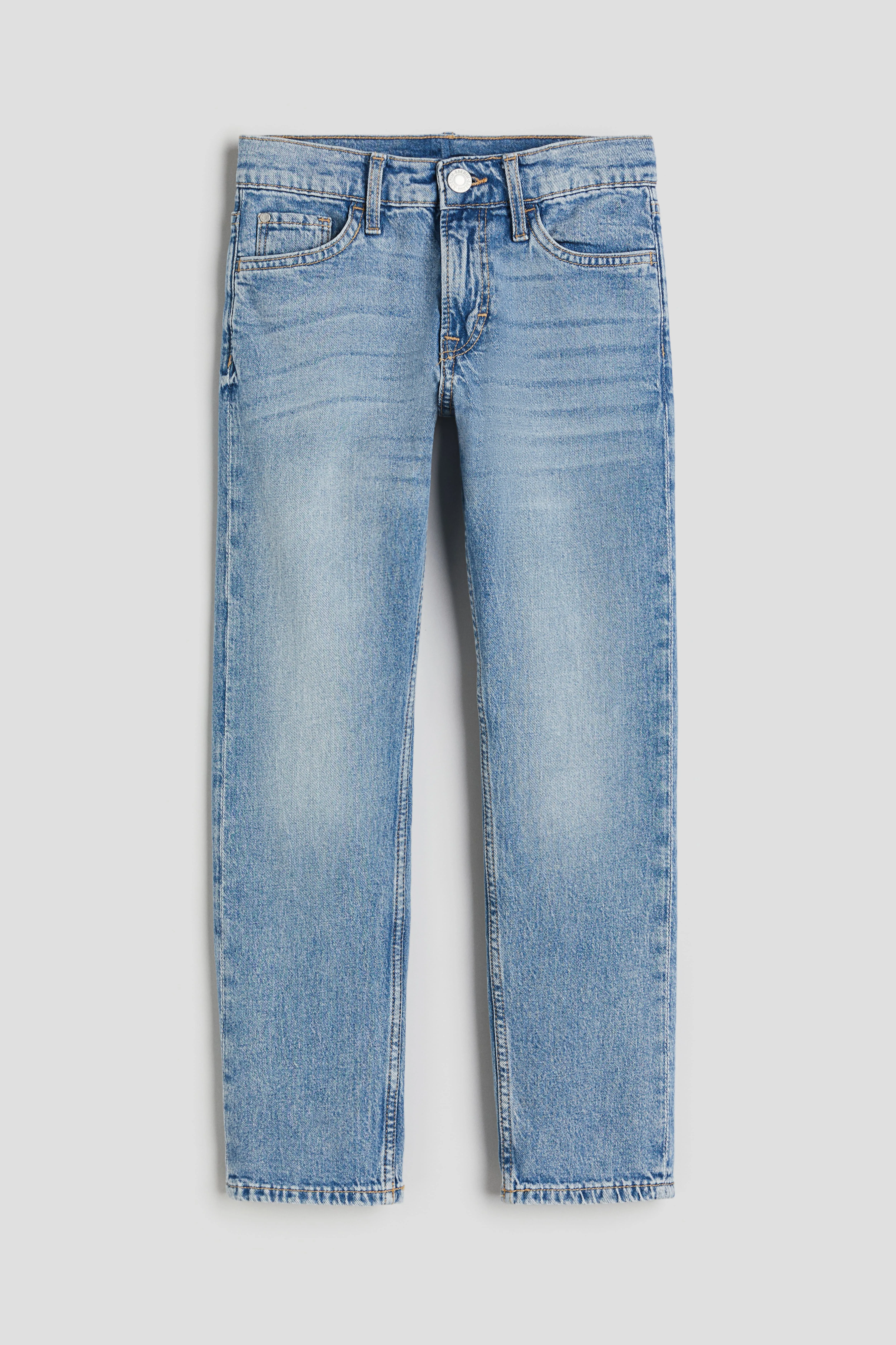 Comfort Stretch Slim Fit Jeans - Regular waist - Long - Light denim blue - Kids | H&M GB