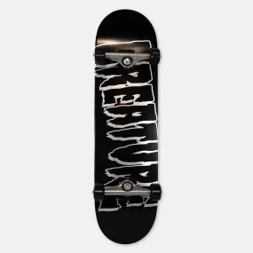 Creature Skateboards - 8.25 Logo Outline Metallic Complete Skateboard - Black