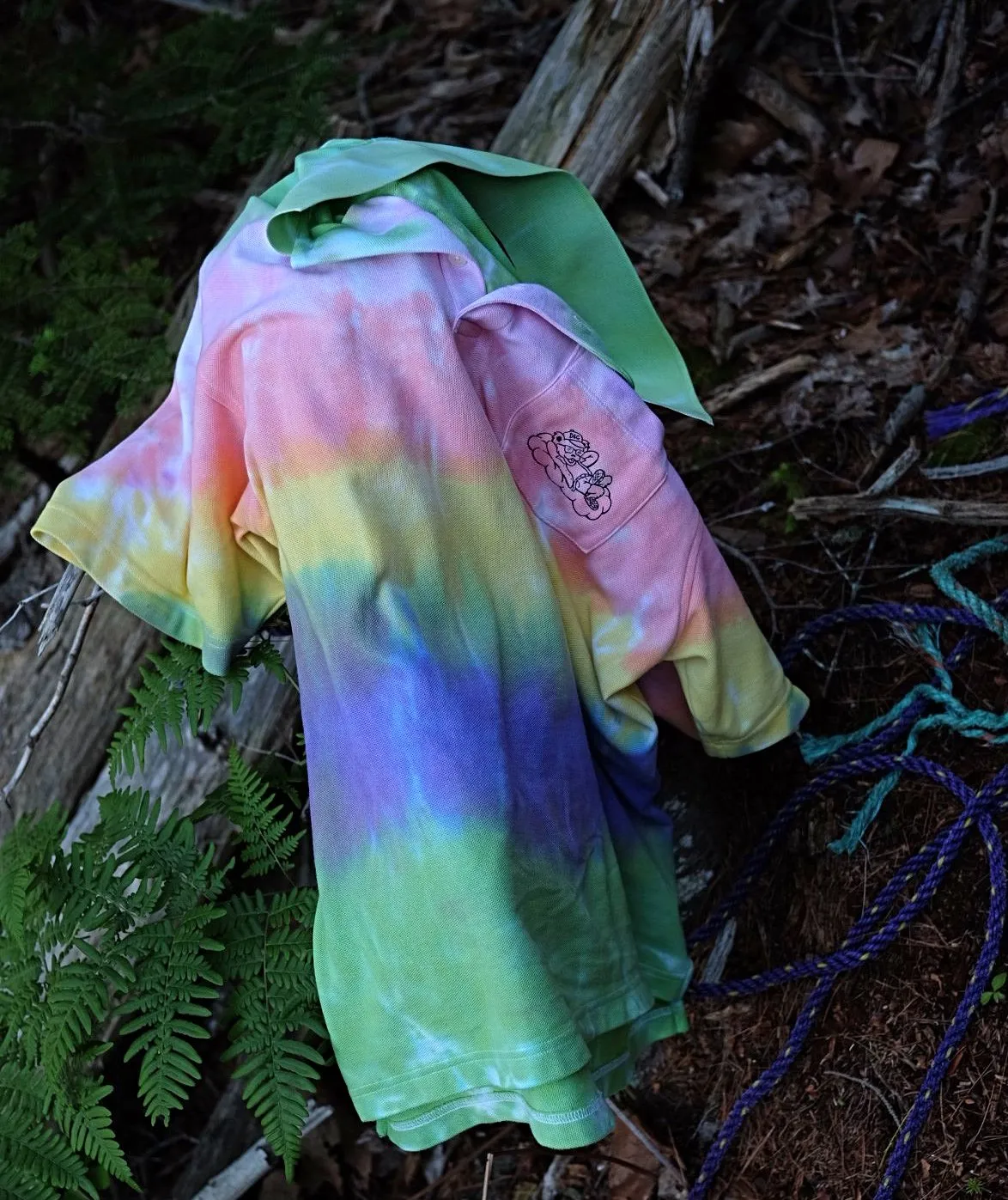 Dead Heading Tie Dye Polo