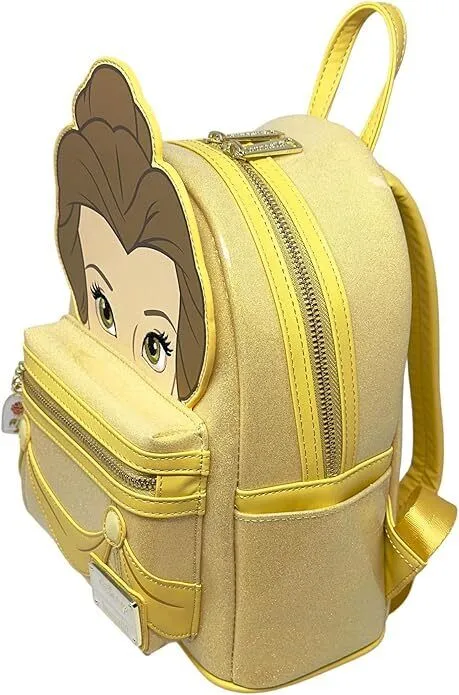 Disney Beauty and the Beast Belle Cosplay Glitter Backpack