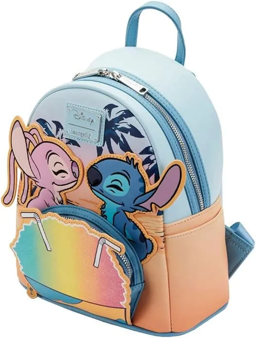 Disney Lilo and Stitch Snow Cone Date Night Womens Double Strap Shoulder Bag Purse Backpack