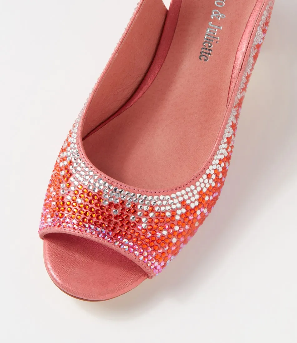 DJANGO & JULIETTE Jerrys Melon Shimmer Multi Sandals