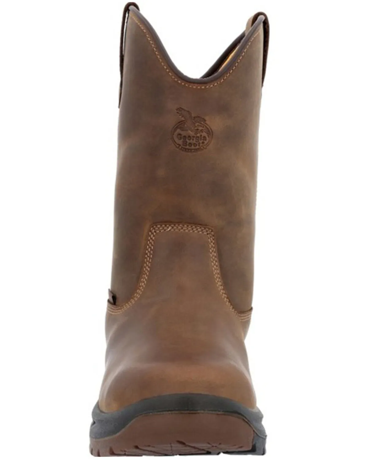 Georgia Boot Men's Waterproof Pull On Work Boot - Round Toe