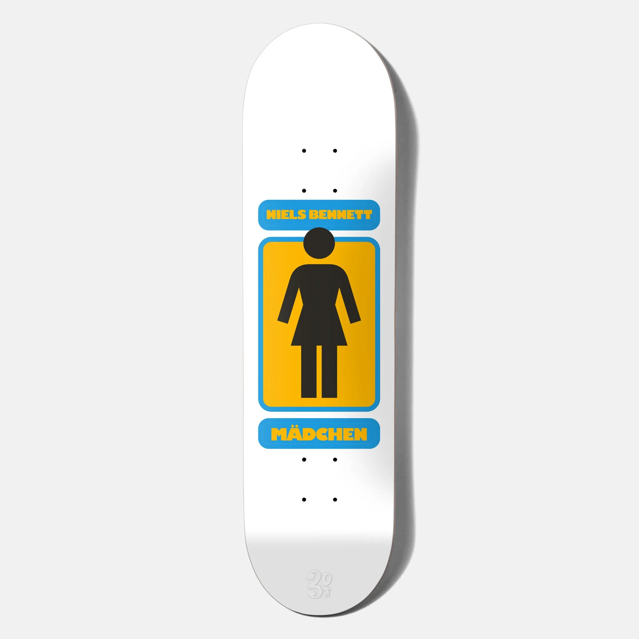 Girl Skateboards - 8.25 Niels Bennett 93 Til Skateboard Deck - White