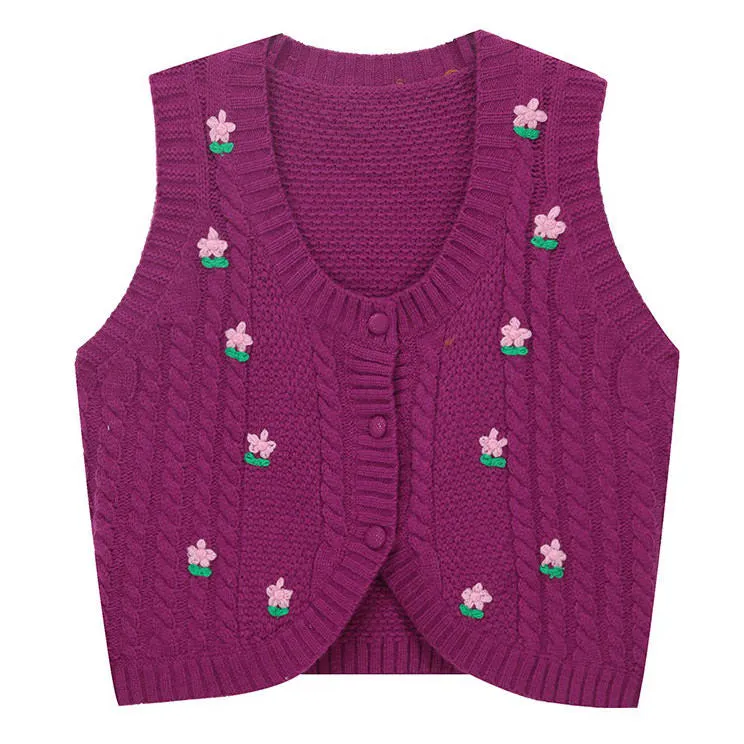 Grandmacore Knit Vest