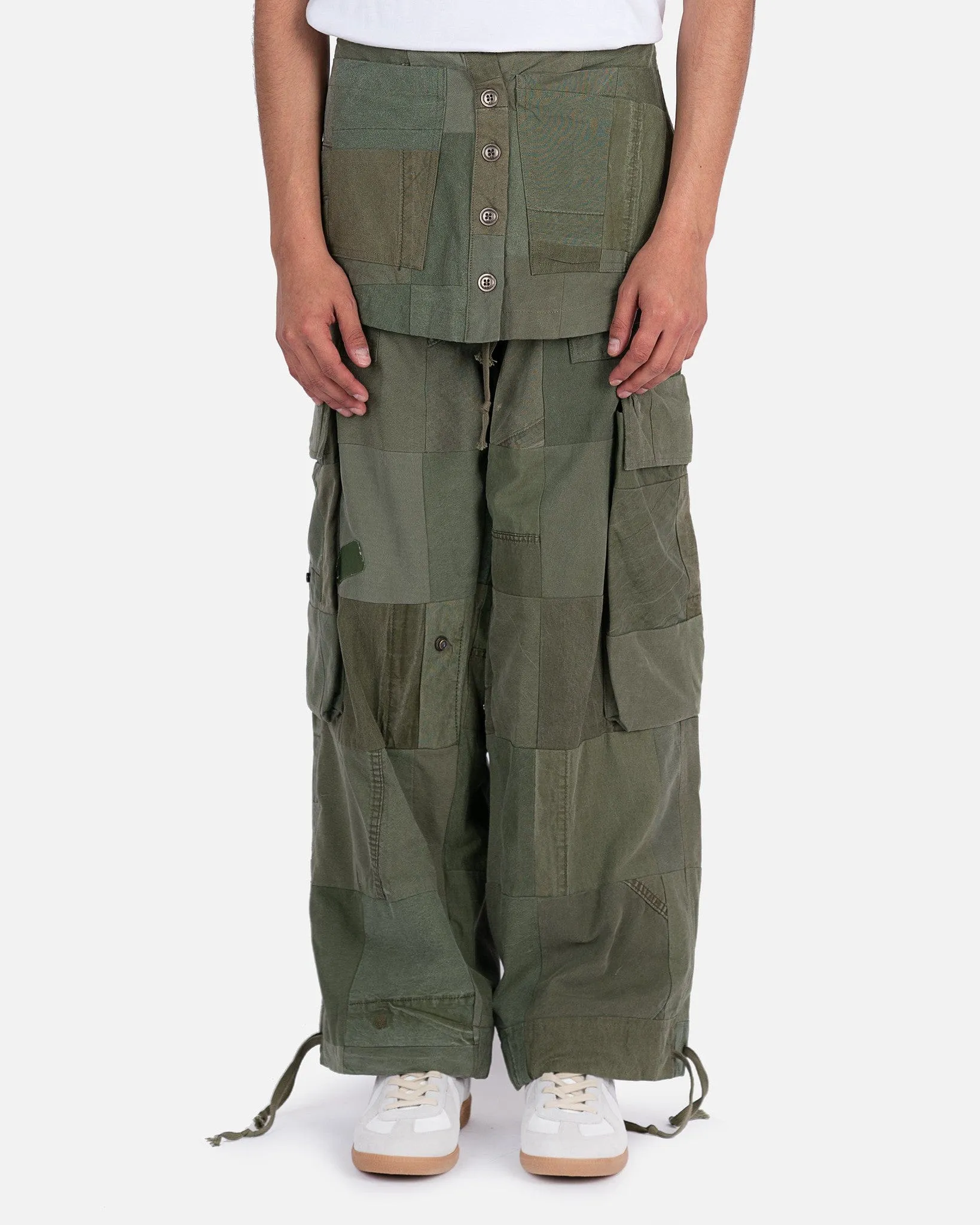 Greg Lauren Army Tent Scrapwork Apron in Vintage Army