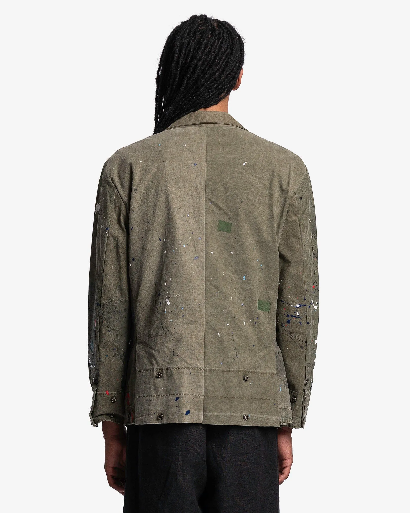 Greg Lauren Tent Paint Splatter DB in Army