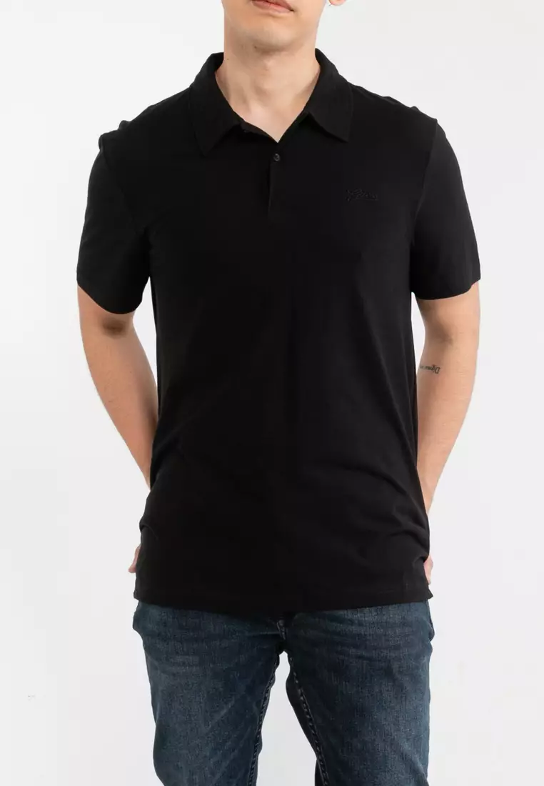 GUESS Small Script Polo Shirt