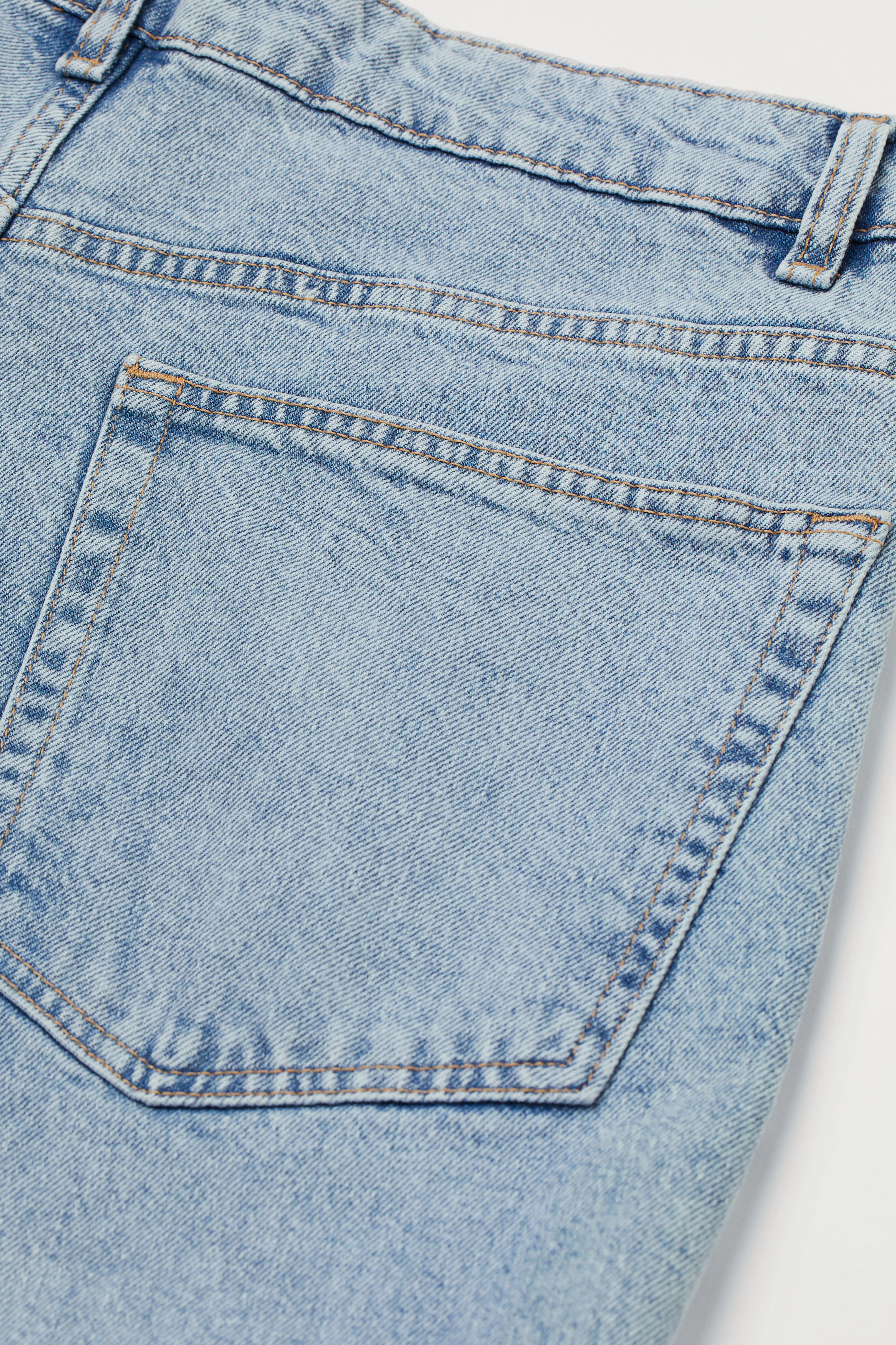 H&M+ Straight High Waist Jeans - High waist - Long - Light denim blue - Ladies | H&M GB