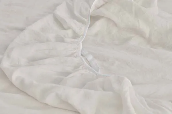 Hemp Fitted Sheet - Oat Milk