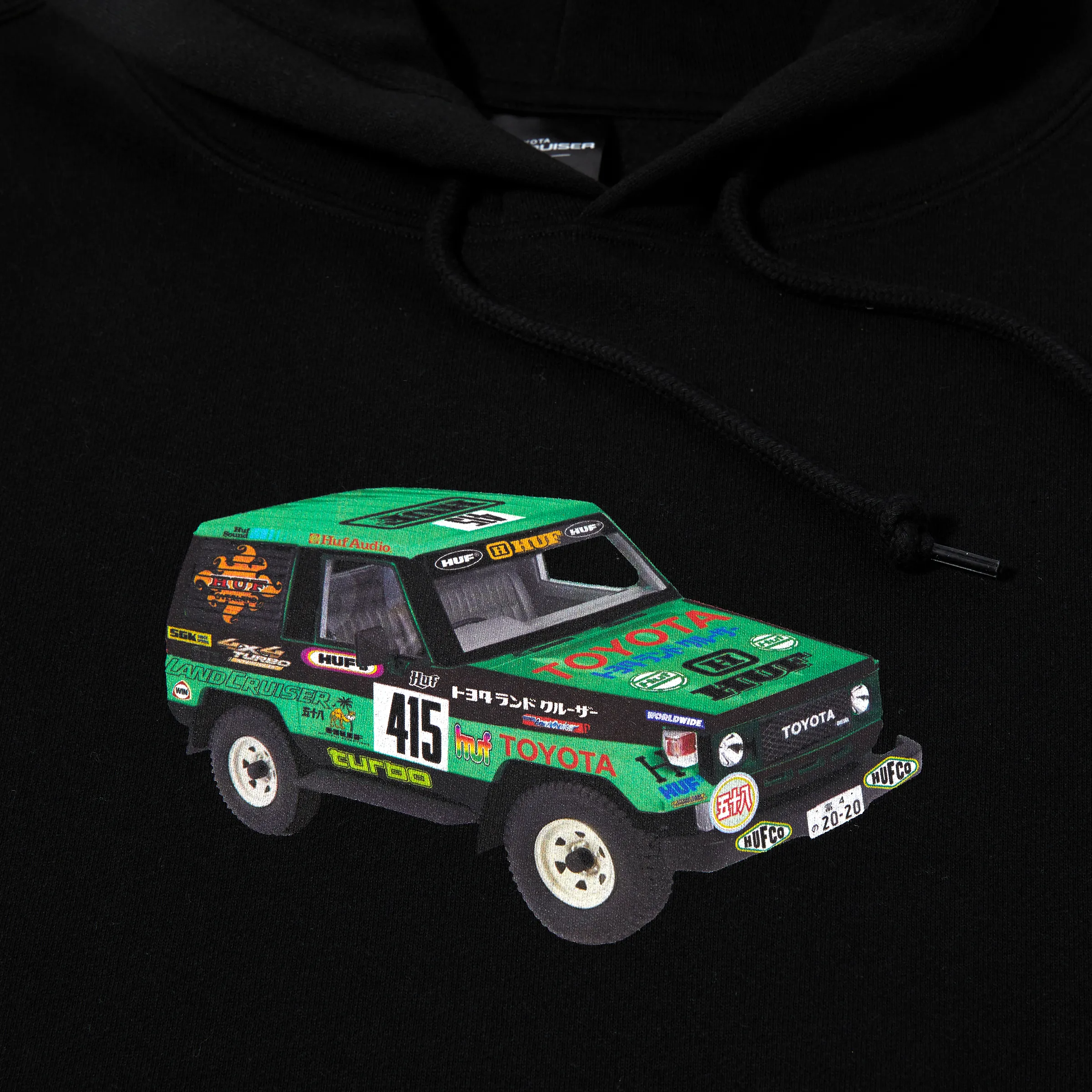 HUF X TOYOTA SAHARA RALLY PULLOVER HOODIE - BLACK