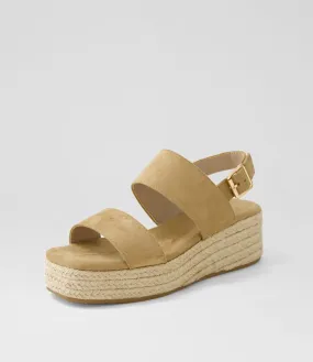 I LOVE BILLY Cissie Tan Microsuede Sandals