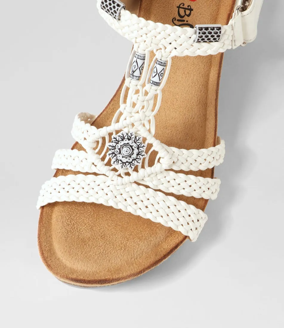 I LOVE BILLY Shantzy White Multi Sandals