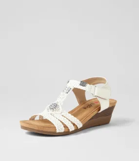 I LOVE BILLY Shantzy White Multi Sandals