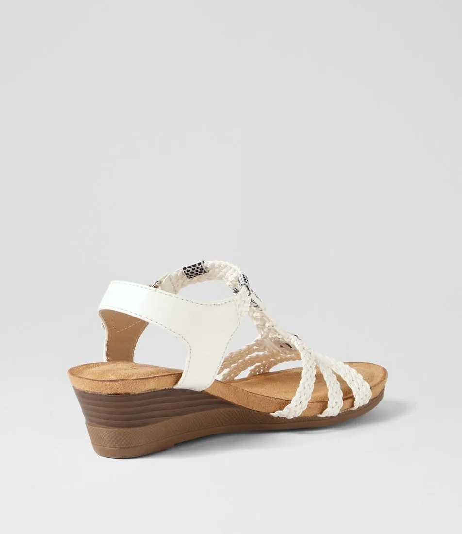 I LOVE BILLY Shantzy White Multi Sandals