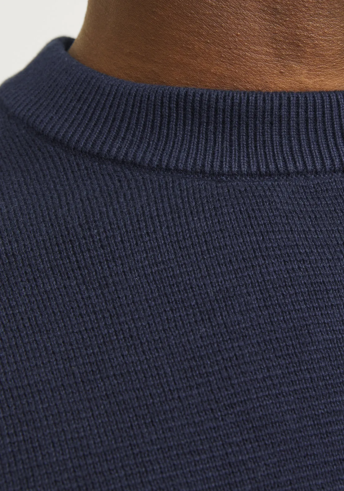 Jack & Jones Merino Knit Crew Neck Sweater, Night Sky Navy