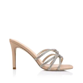 Jaiden Stiletto Mules - Nude Smooth