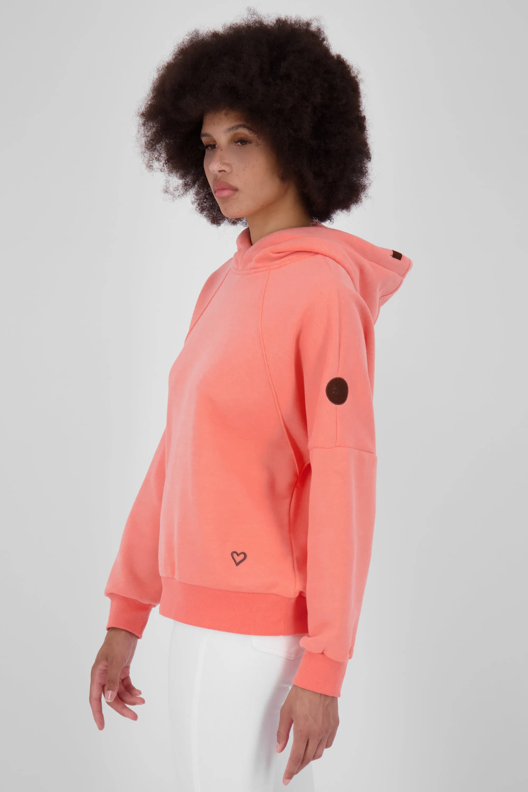 JerraAK A Hoodie Damen mit Kapuze Orange