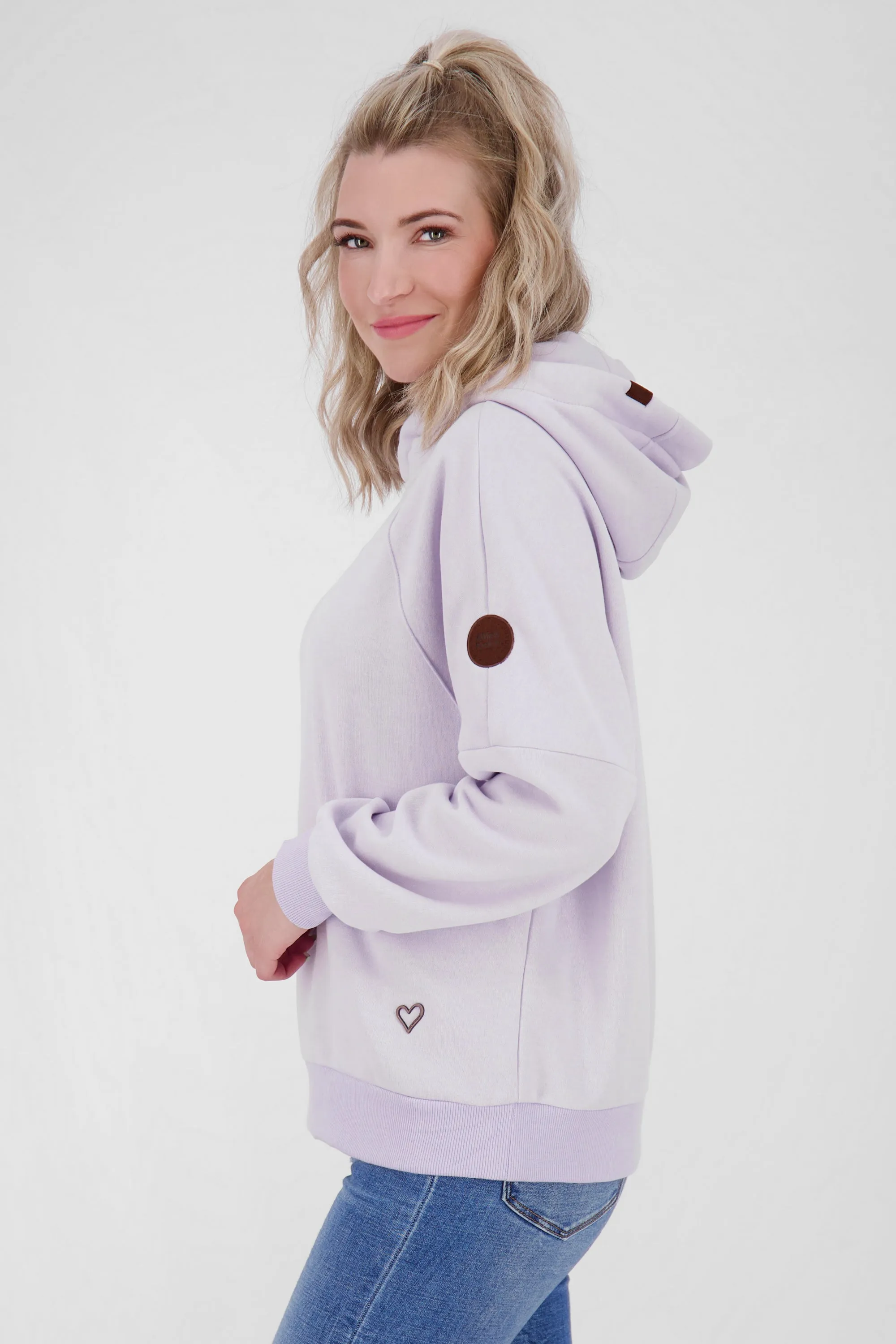 JerraAK A Hoodie Damen mit Kapuze Violett