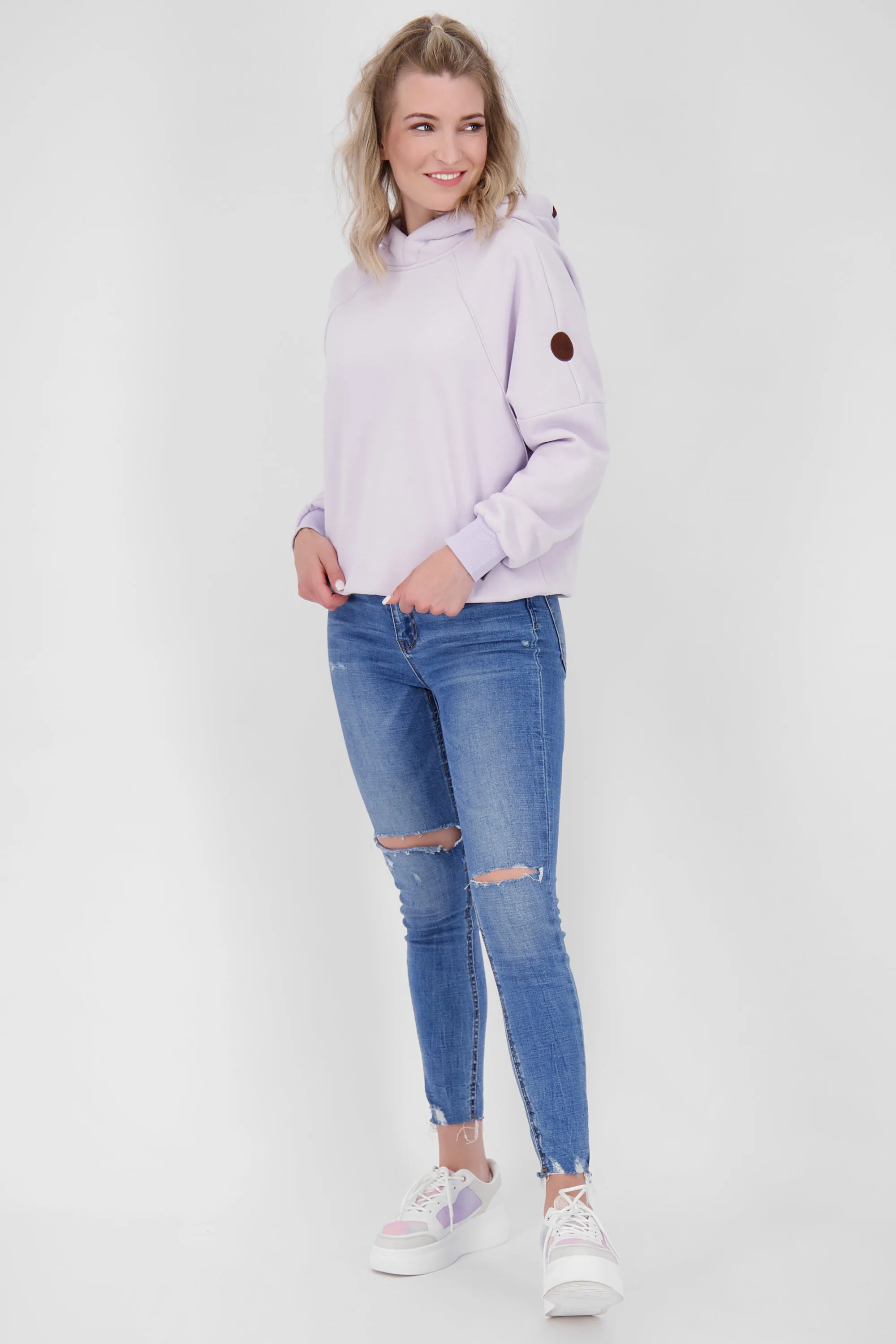 JerraAK A Hoodie Damen mit Kapuze Violett