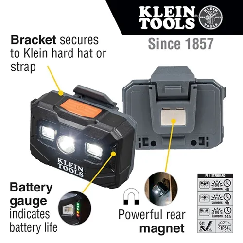 Klein Rechargeable Headlamp and Worklight 56062