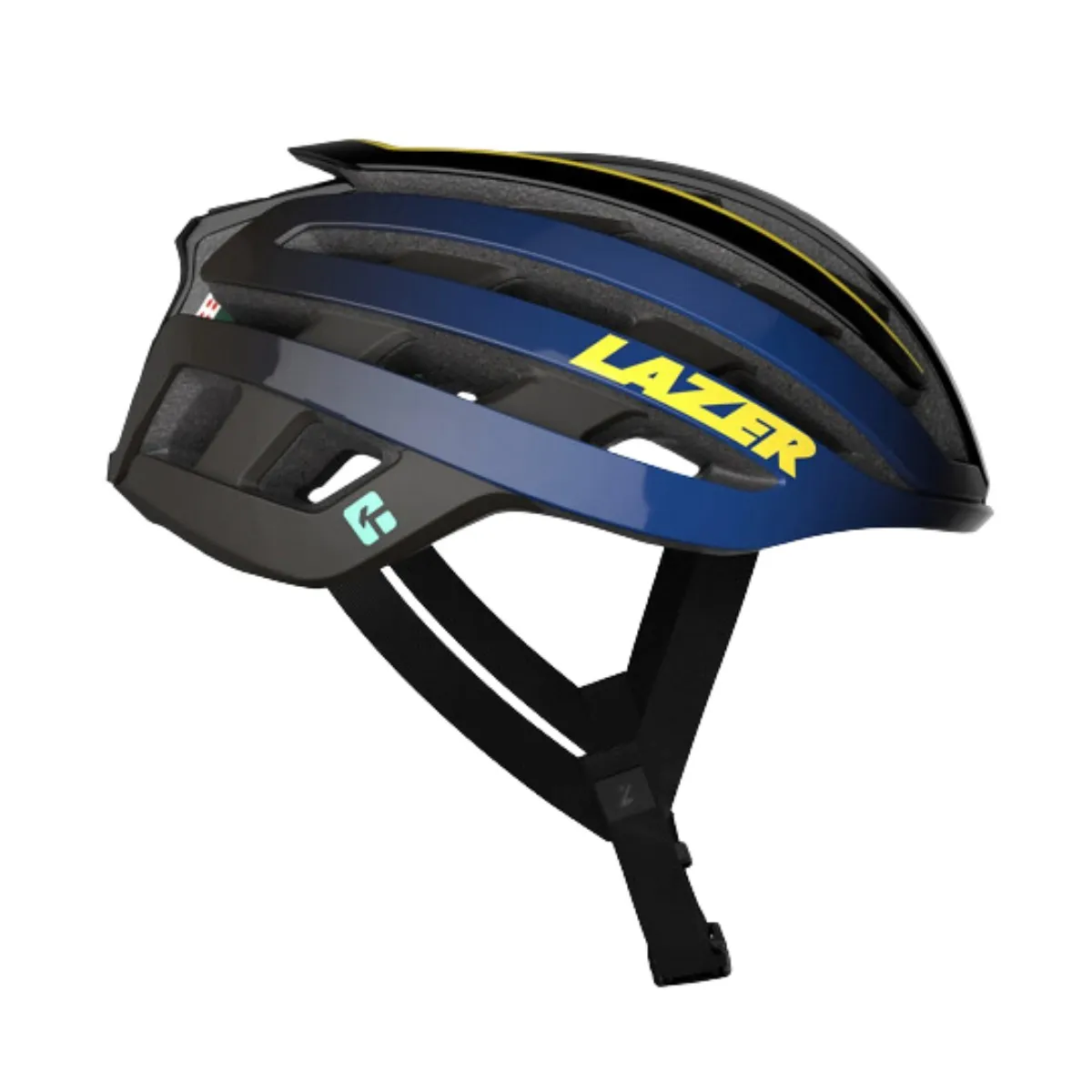 Lazer Z1 KinetiCore + Aeroshell Helmet Blue Yellow