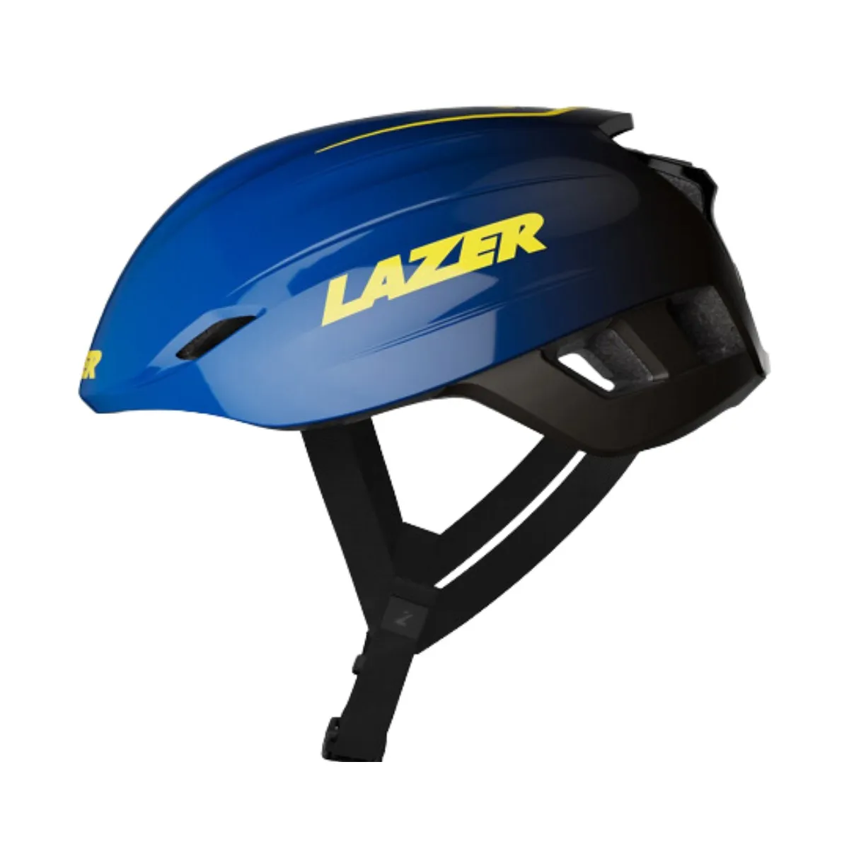 Lazer Z1 KinetiCore + Aeroshell Helmet Blue Yellow